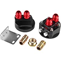 Los mejores  - Fansport Kit De Placa De Adaptador De Filtro ReubicacióN De Filtro De Aceite De Aluminio SáNdwich Masculino Adaptador De…